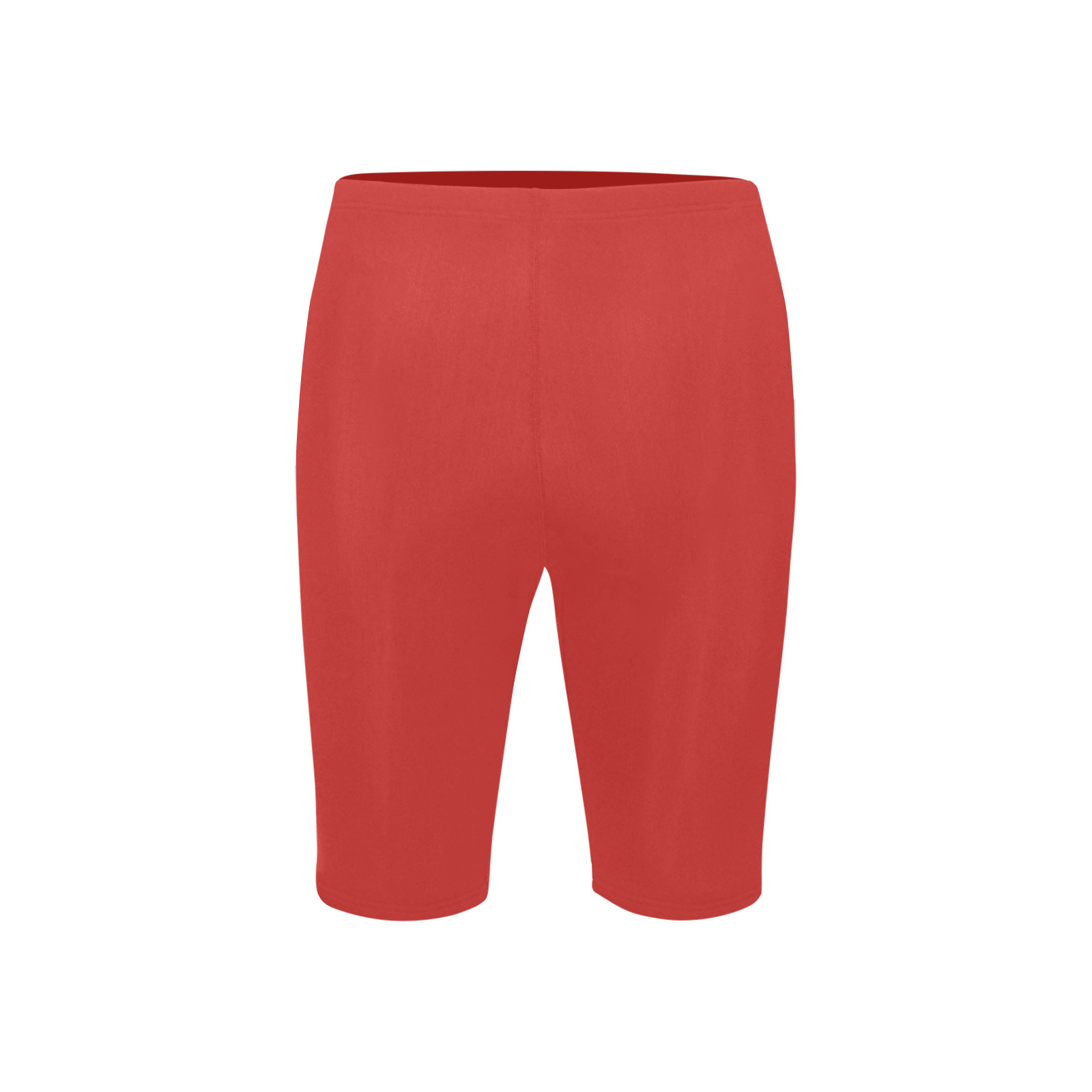 RED Men's Knee Length Swimming Trunks (Model L58)