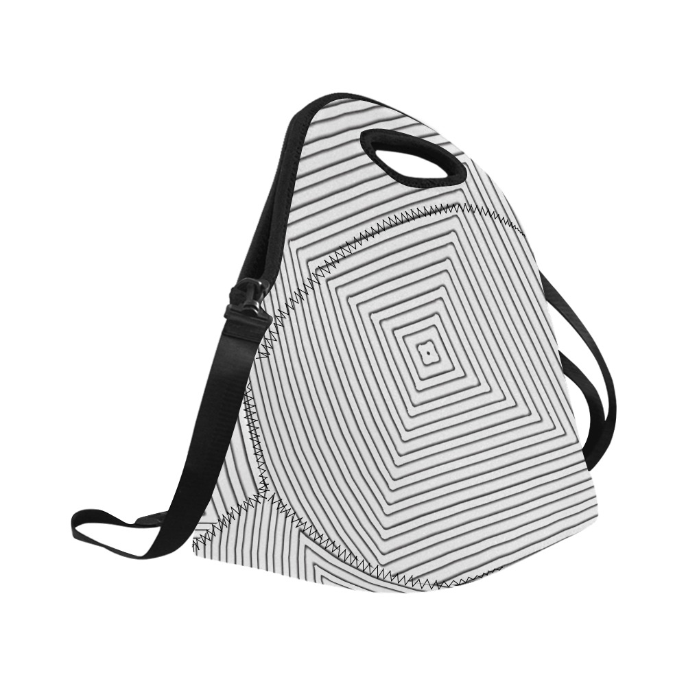 Squares Neoprene Lunch Bag/Large (Model 1669)