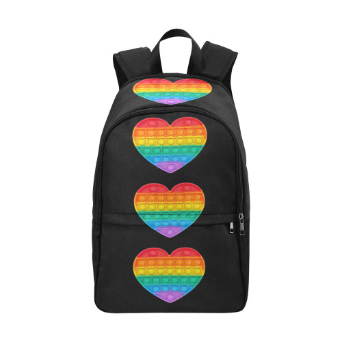 pop it heart 3 backpack Fabric Backpack for Adult (Model 1659)