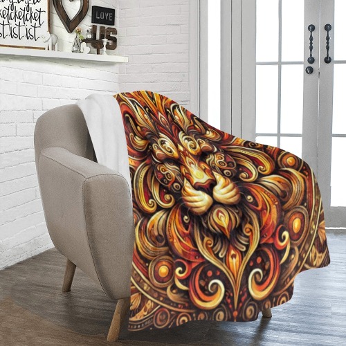 Lion Magical Ultra-Soft Micro Fleece Blanket 50"x60"