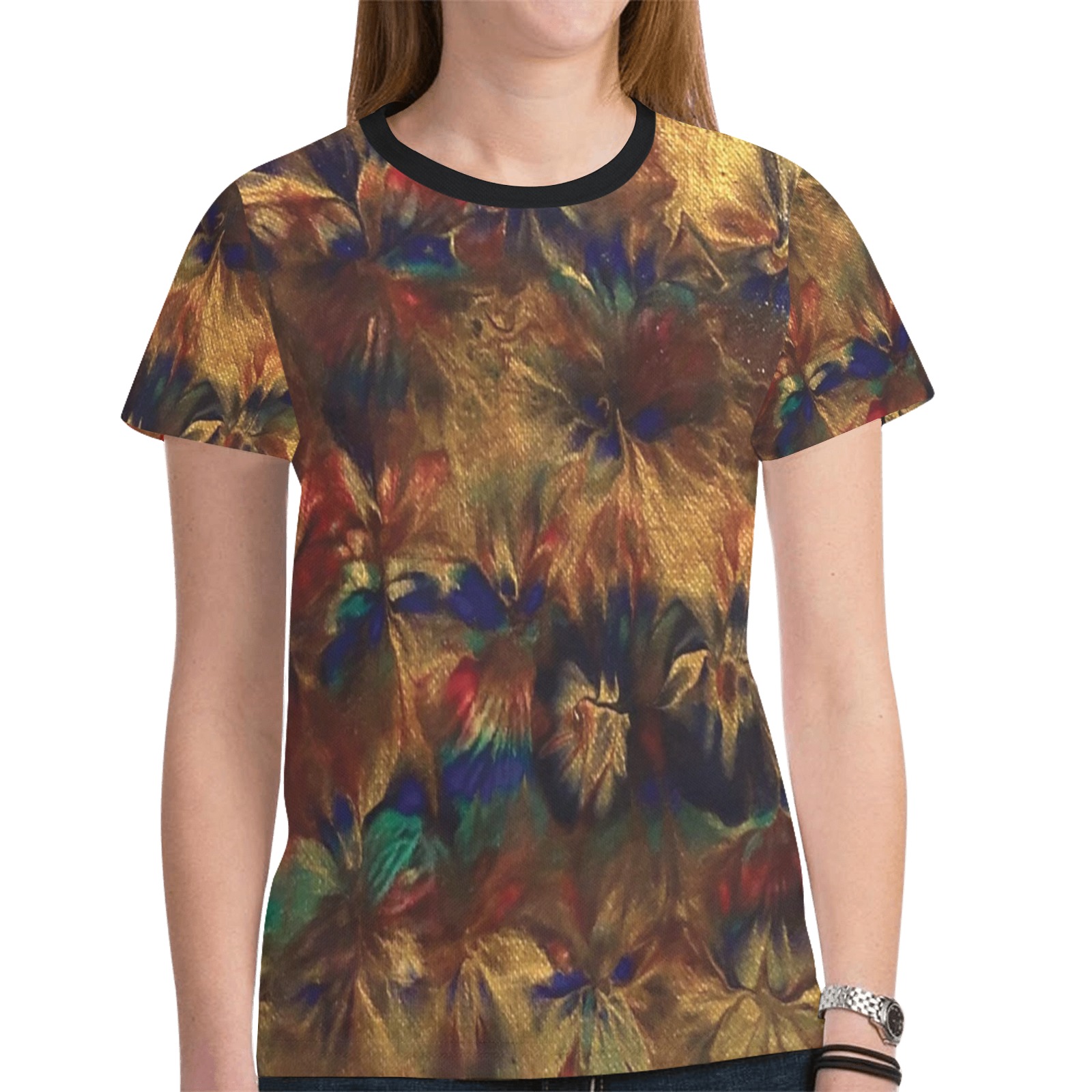 Fireflies(2)1 New All Over Print T-shirt for Women (Model T45)