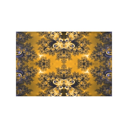 Golden Sun through the Trees Frost Fractal Placemat 12’’ x 18’’ (Six Pieces)