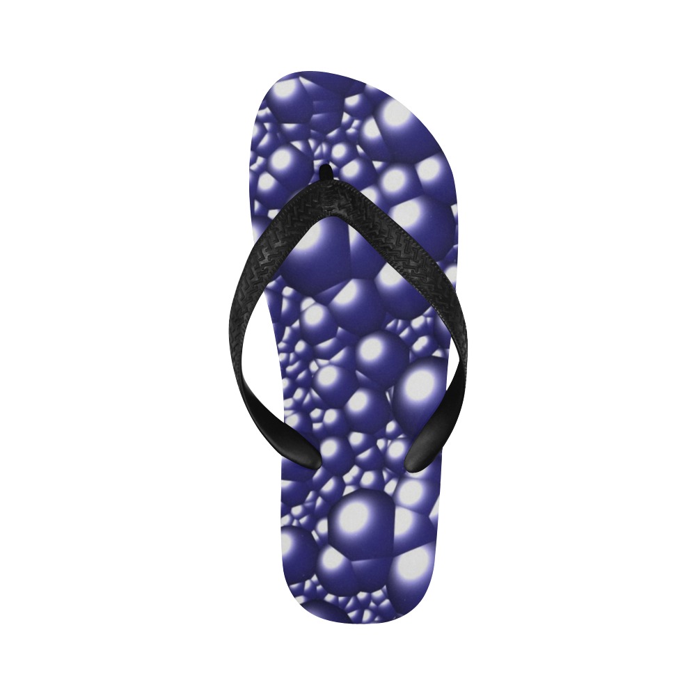 bubble blue Flip Flops for Men/Women (Model 040)