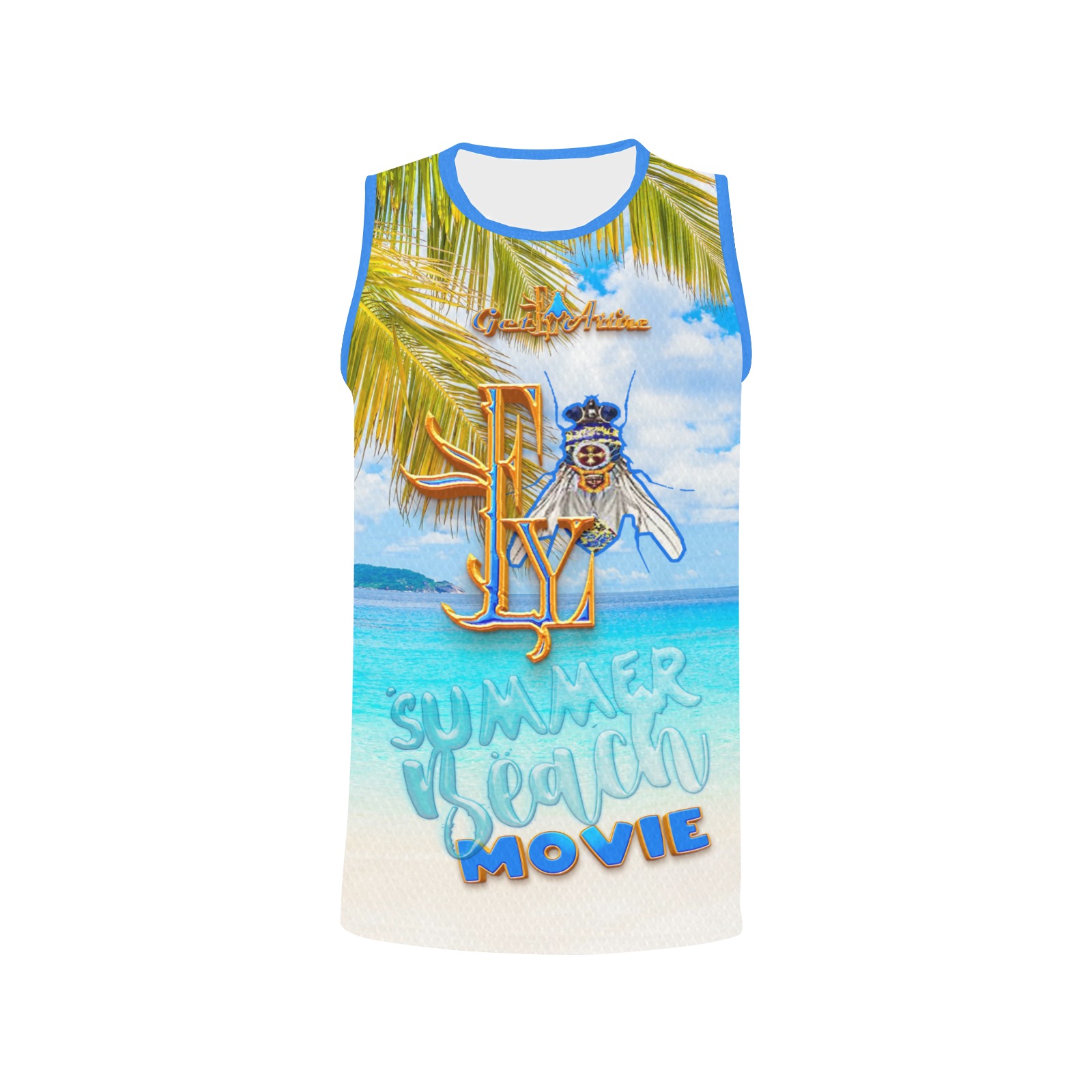 Summer Beach Movie Collectable Fly All Over Print Basketball Jersey