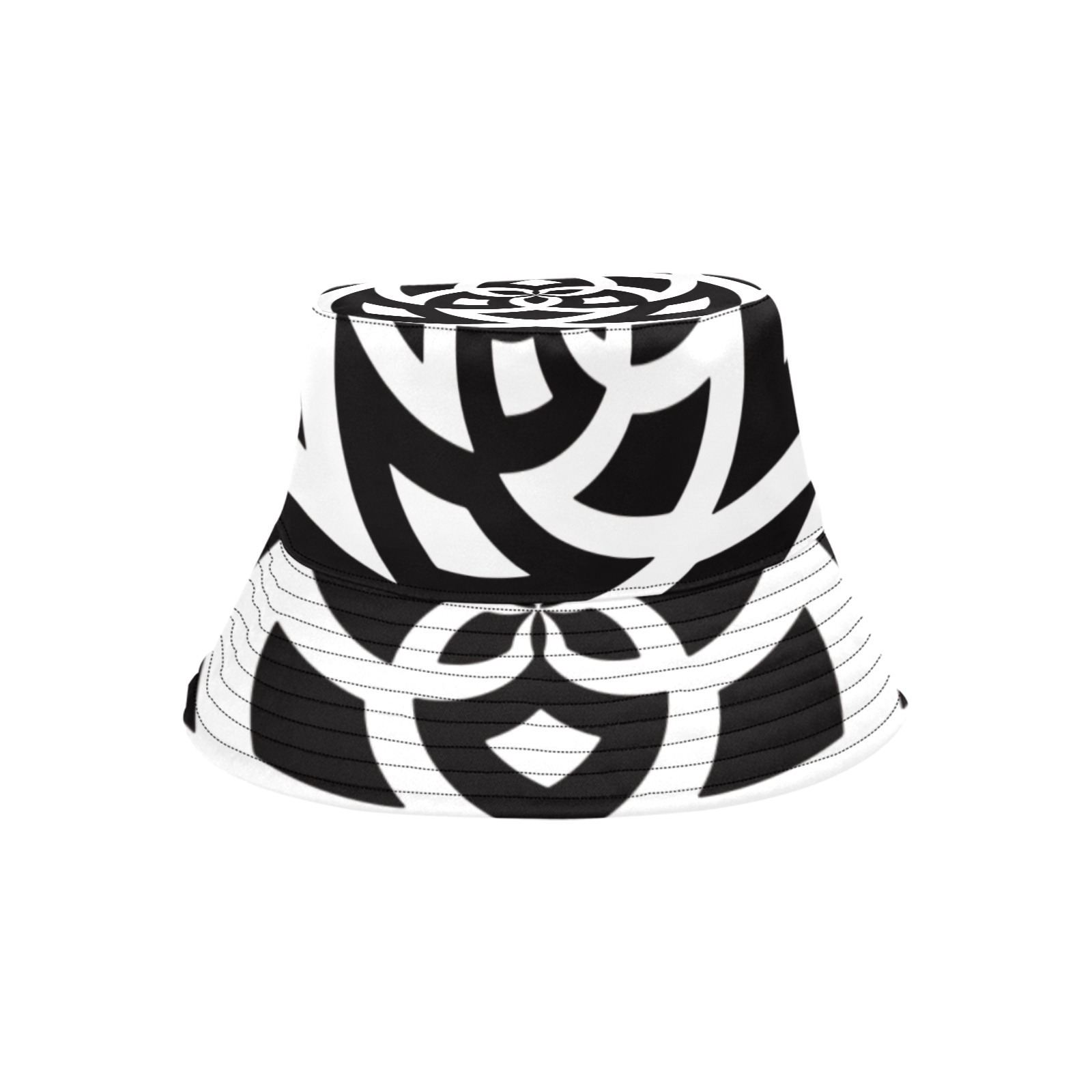 FRACTOBERRY BLACK AND WHITE BUCKET HAT Unisex Summer Bucket Hat