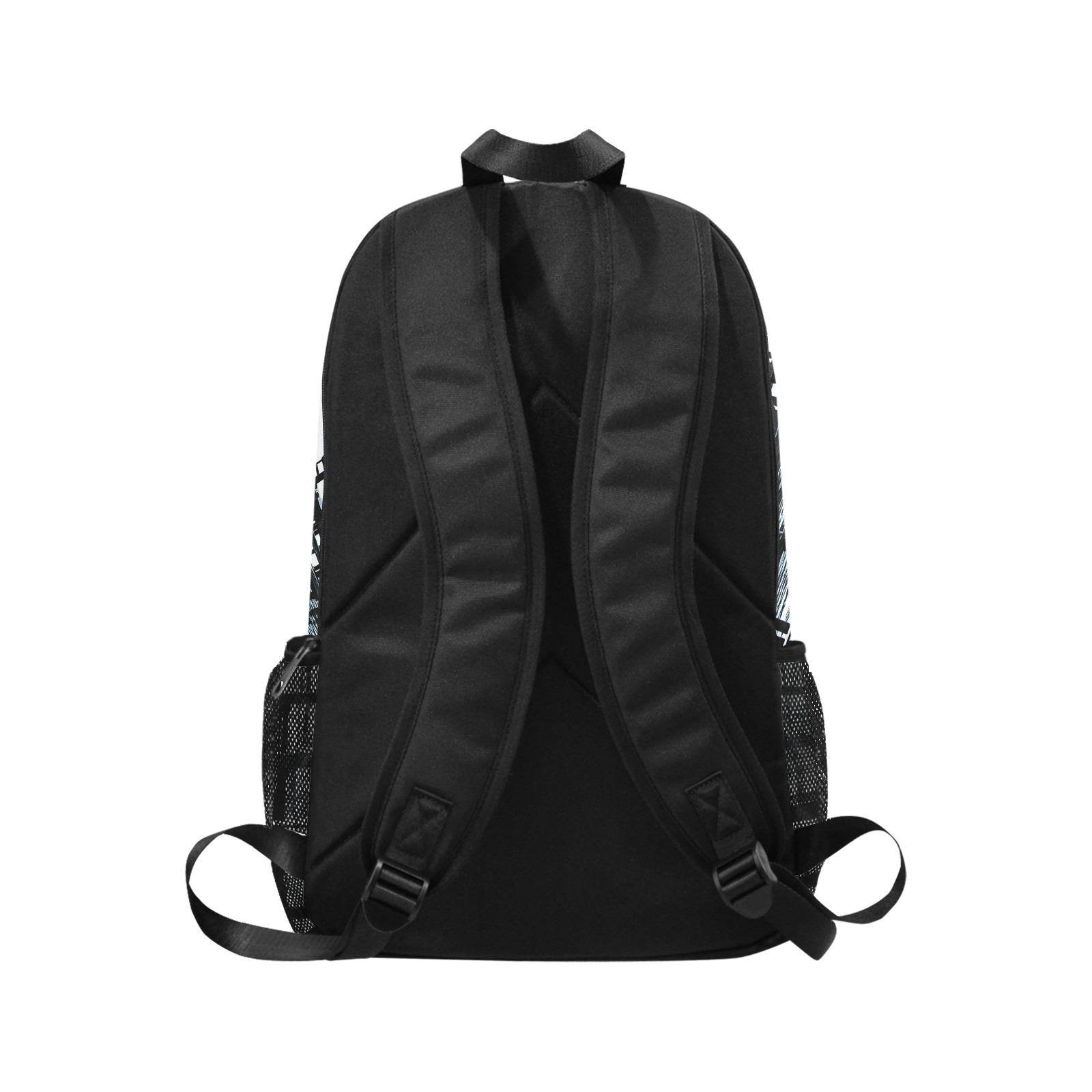 Docks On The River 7580 Fabric Backpack with Side Mesh Pockets (Model 1659)