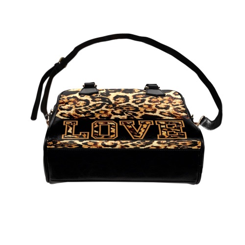 Leopard Print handbag LOVE_ 5 Shoulder Handbag (Model 1634)