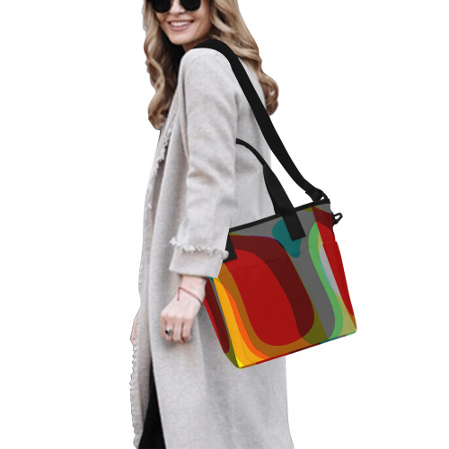Colorful Abstract 118 Tote Bag with Shoulder Strap (Model 1724)