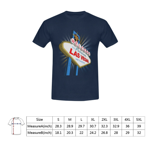 Welcome To Las Vegas Men's T-Shirt in USA Size (Front Printing Only)