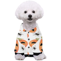 Pumpkins and Spiders Pet Dog Hoodie