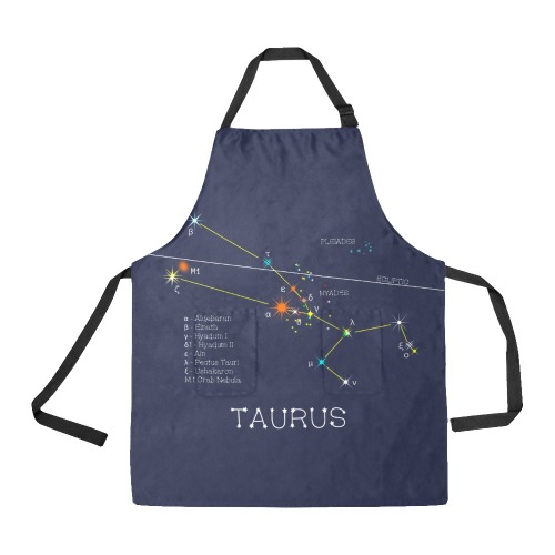 Star Taurus Zodiac sign horoscope funny astrology All Over Print Apron