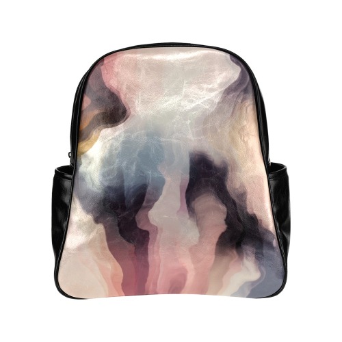 Digital liquid painting 23 Multi-Pockets Backpack (Model 1636)