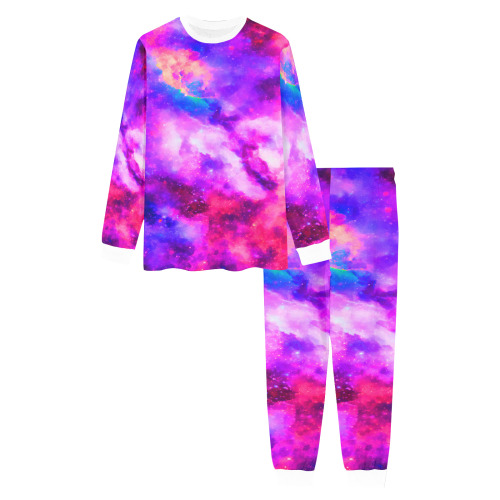 Watercolor Mystical fantasy deep galaxy space - Interstellar cosmic dust Men's All Over Print Pajama Set