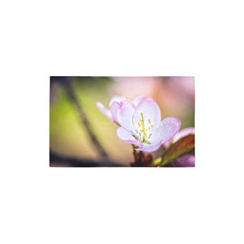 Splendid sakura Japanese cherry blossom flower. Bath Rug 20''x 32''