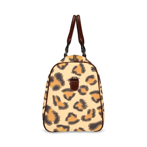 Leopard Print Waterproof Travel Bag/Large (Model 1639)