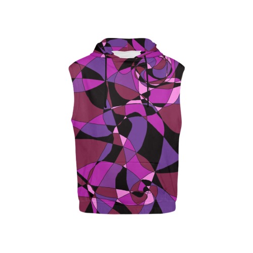 Abstract Design #6 All Over Print Sleeveless Hoodie for Kid (Model H15)