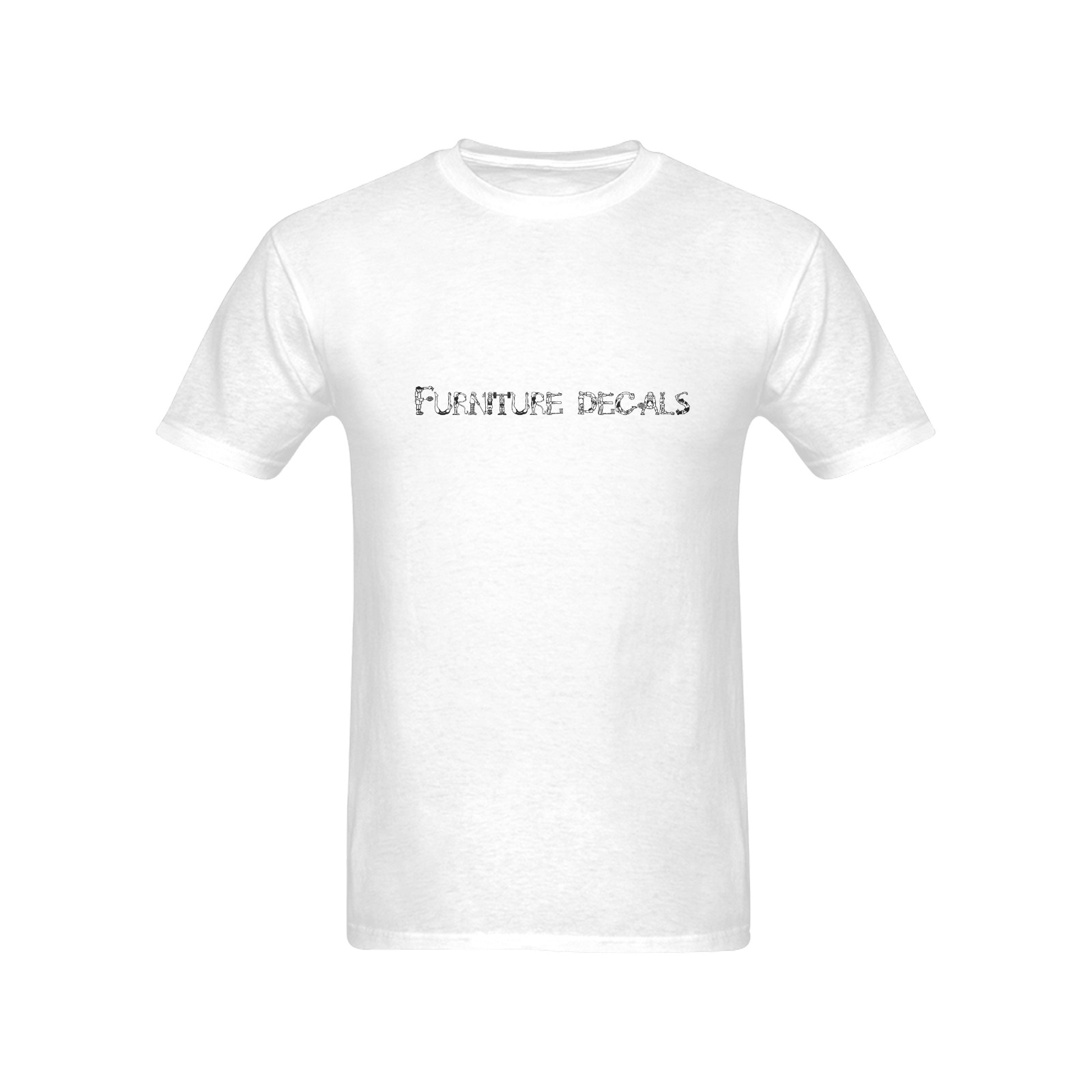 Furniture decals Men's T-Shirt in USA Size (Two Sides Printing)