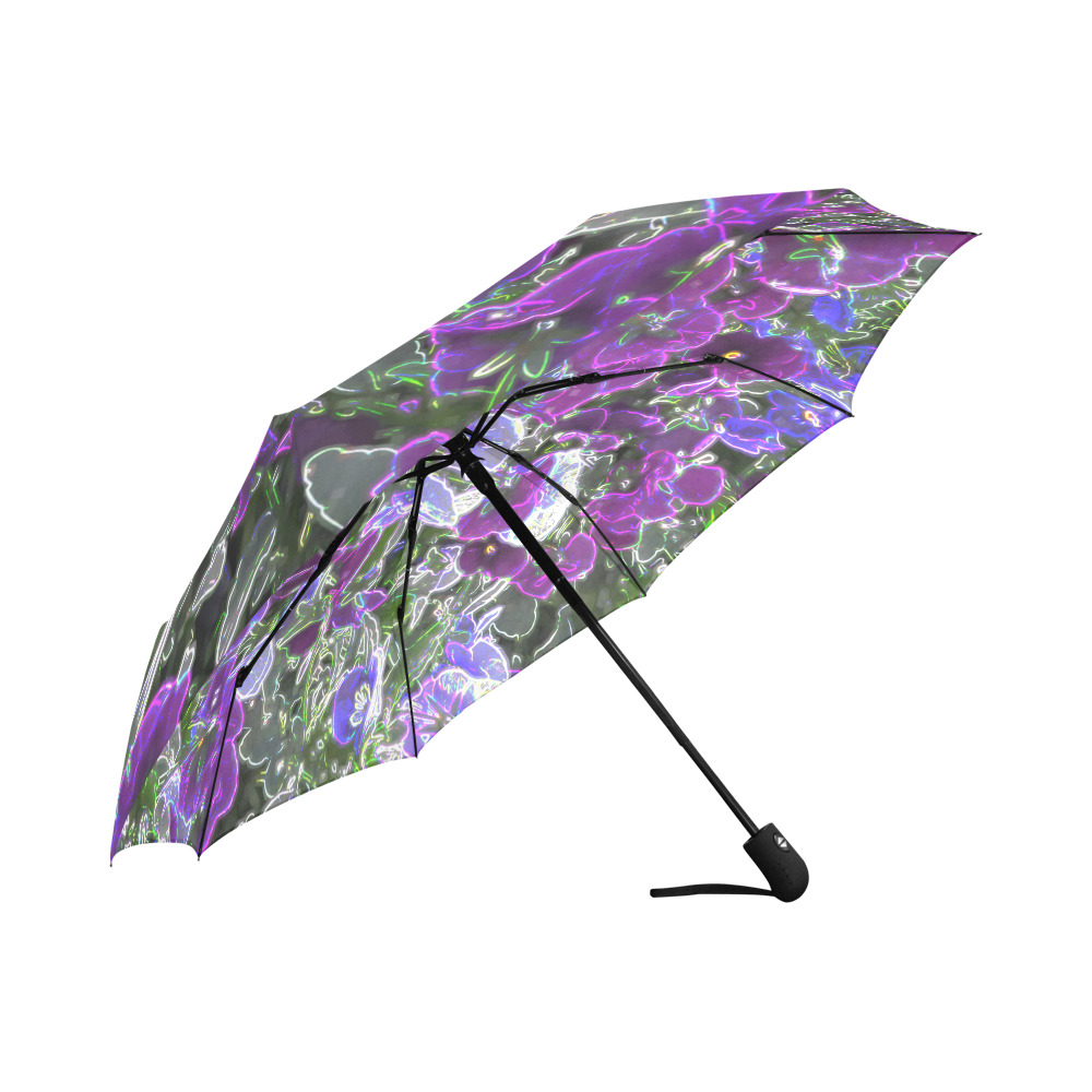 Field Of Purple Flowers 8420 Auto-Foldable Umbrella (Model U04)