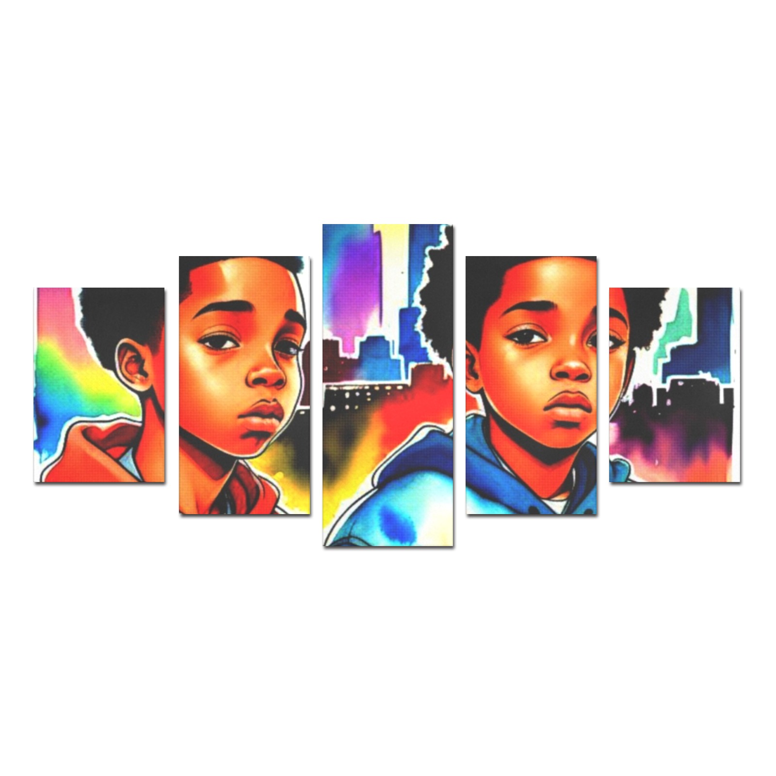 KIDS IN AMERICA 2 Canvas Print Sets D (No Frame)