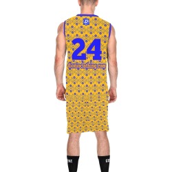 DIONIO Clothing - Orange & Blue #24 Olympic B-Ball Uniform All Over Print Basketball Uniform