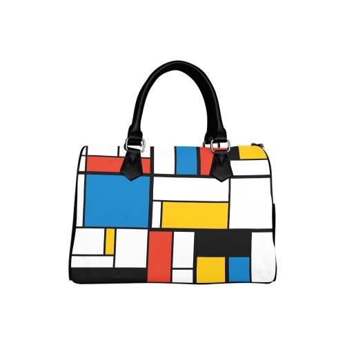 Mondrian De Stijl Modern Boston Handbag (Model 1621)