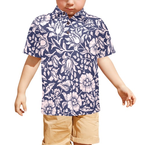 Shirt Little Boys' All Over Print Polo Shirt (Model T55)