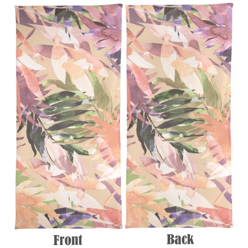 Abstract palms leaf colorful paint-15n