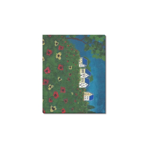 The Feild of Poppies Frame Canvas Print 10"x8"