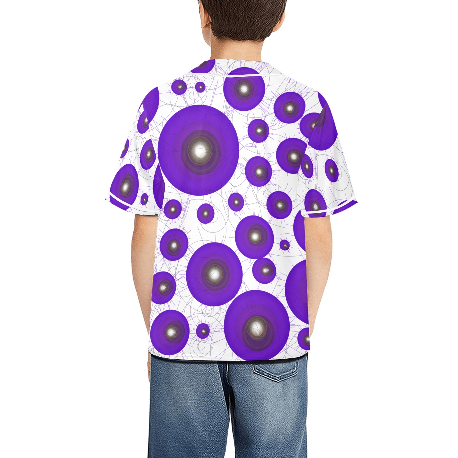 CogII2w All Over Print Baseball Jersey for Kids (Model T50)