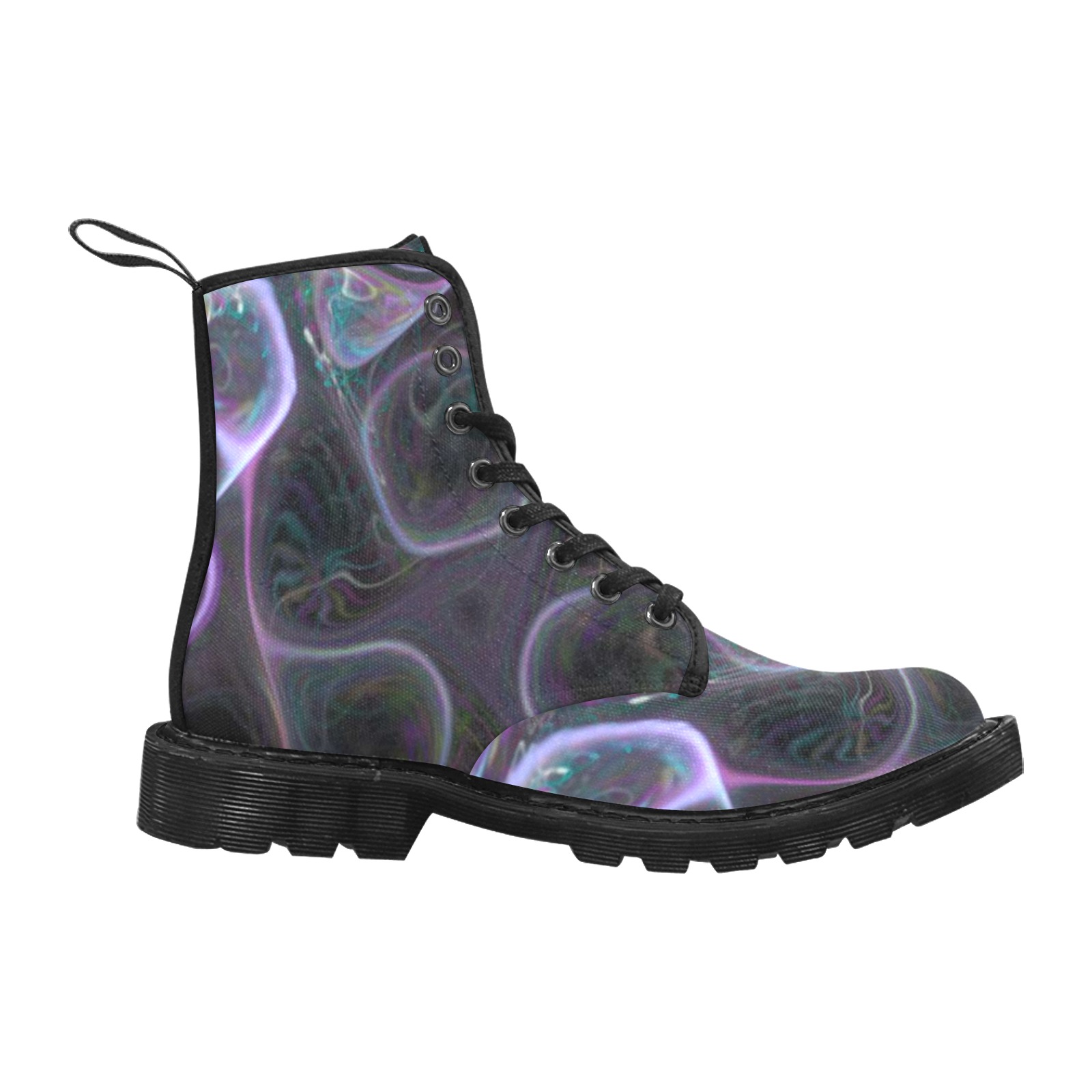 Reflective Thought Martin Boots for Women (Black) (Model 1203H)
