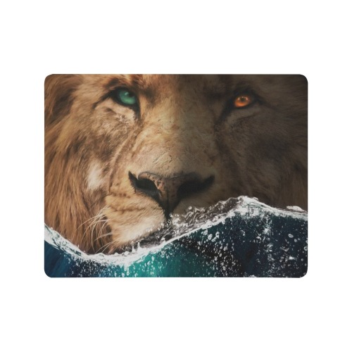Lion behind the Ocean Mousepad 18"x14"