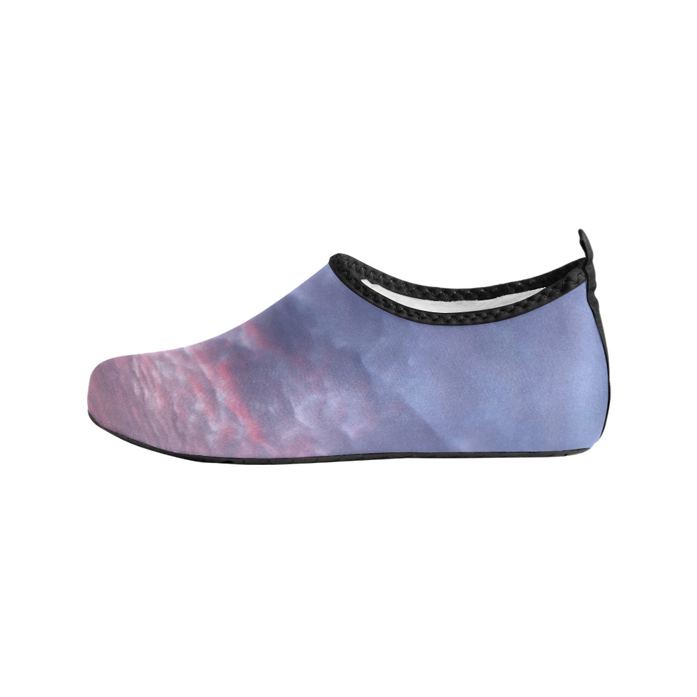Morning Purple Sunrise Collection Women's Slip-On Water Shoes (Model 056)