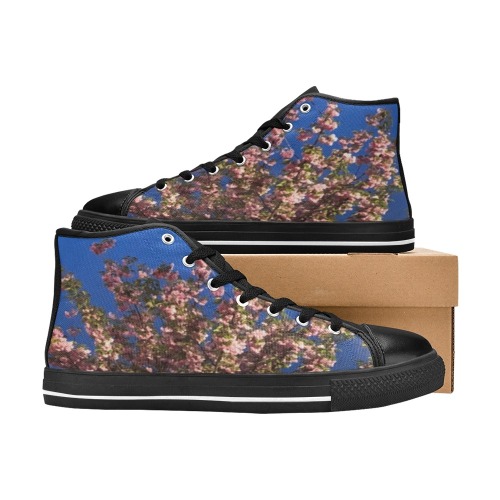Cherry Tree Collection Women's Classic High Top Canvas Shoes (Model 017)