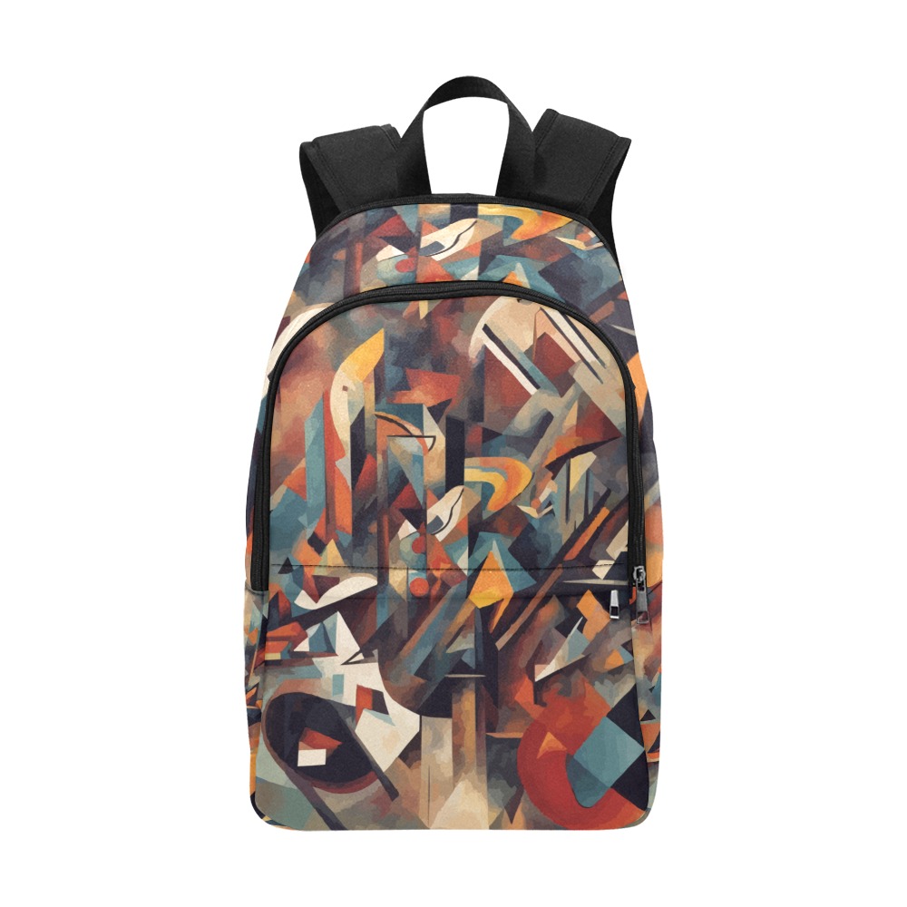 Fantastic abstract art of cool imaginative shapes Fabric Backpack for Adult (Model 1659)