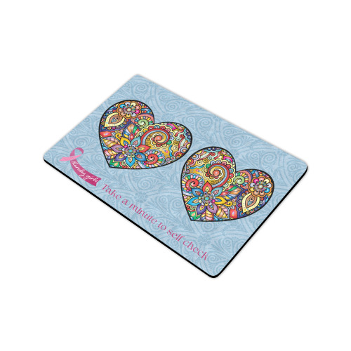 Thursday Girls Heart Mosaic Floor Mat Doormat 24"x16"