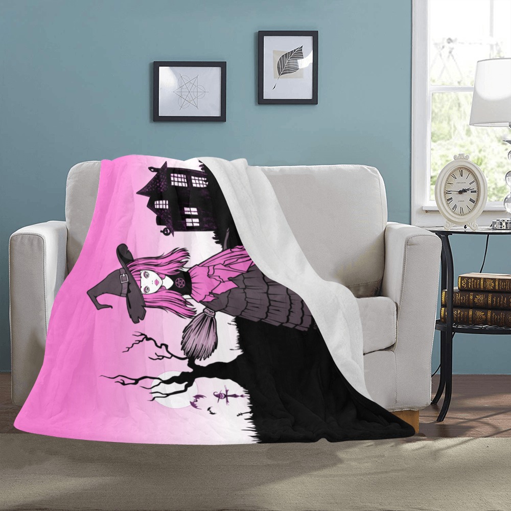 Pink Sky Cheeky Witch® Ultra-Soft Micro Fleece Blanket 50"x60"