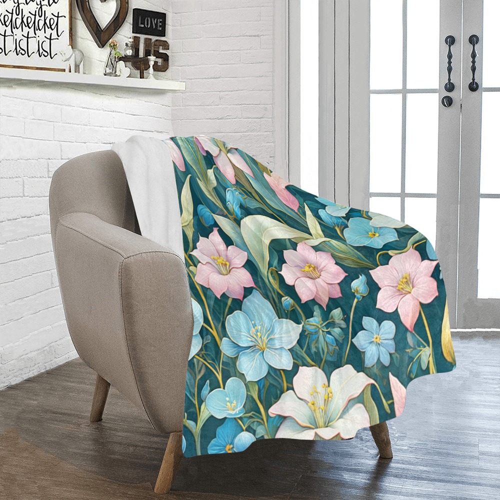 Fabulous Florals 5 Ultra-Soft Micro Fleece Blanket 40"x50"