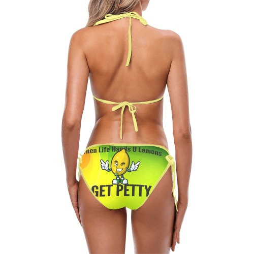 Lemon petty Bikini Custom Bikini Swimsuit (Model S01)