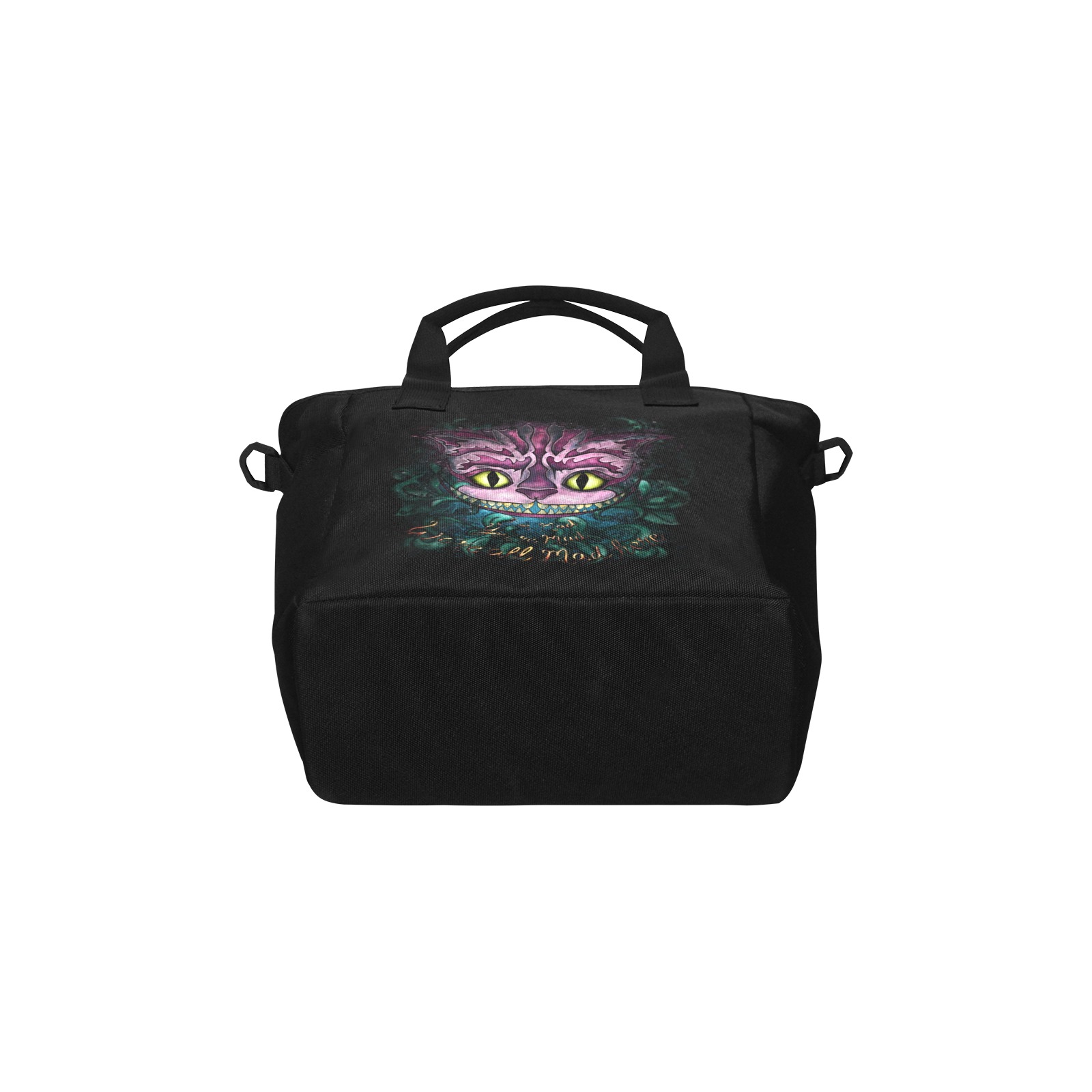 Cheshire cat Insulated Tote Bag with Shoulder Strap (Model 1724)