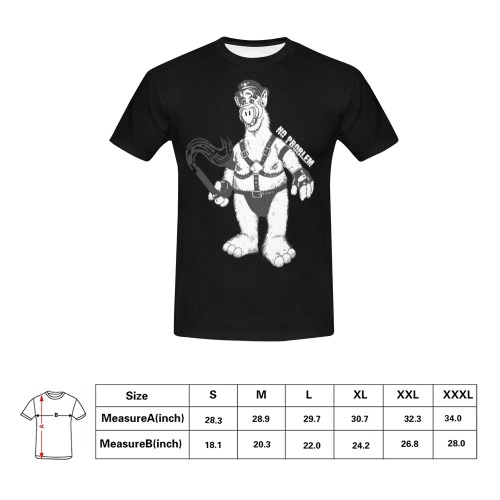 No Problem by Fetishworld All Over Print T-Shirt for Men (USA Size) (Model T40)