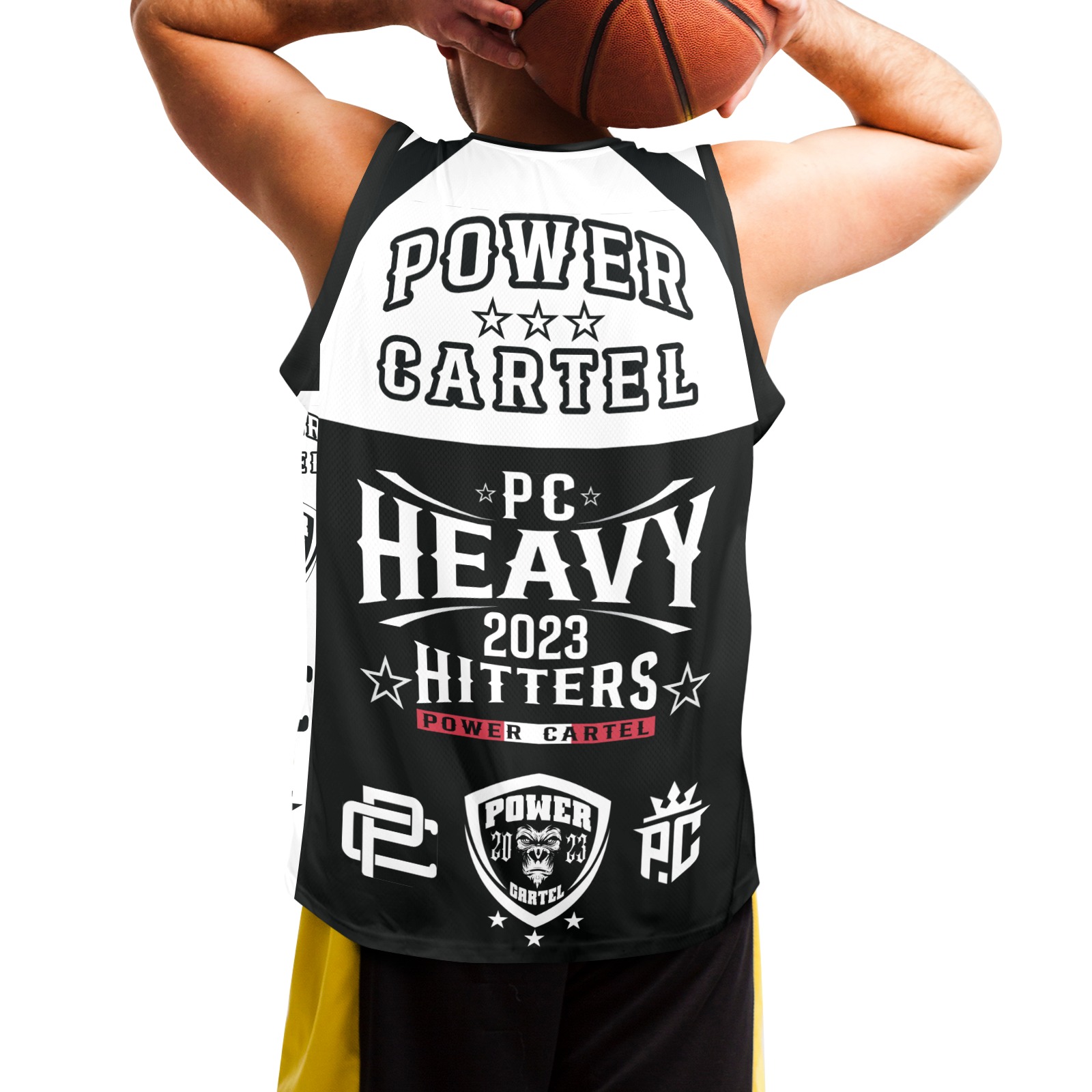 PC new0234 Men's V-Neck Basketball Jersey (B02)