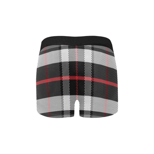 Grey Plaid Mens Men's Classic Boxer Briefs (Model L34)