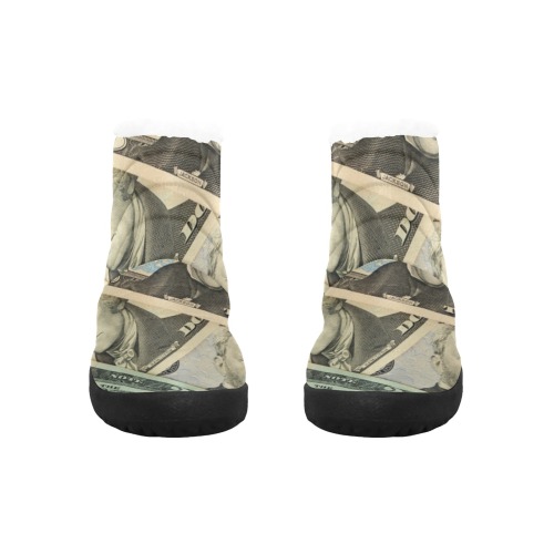 US PAPER CURRENCY Men's Cotton-Padded Shoes (Model 19291)