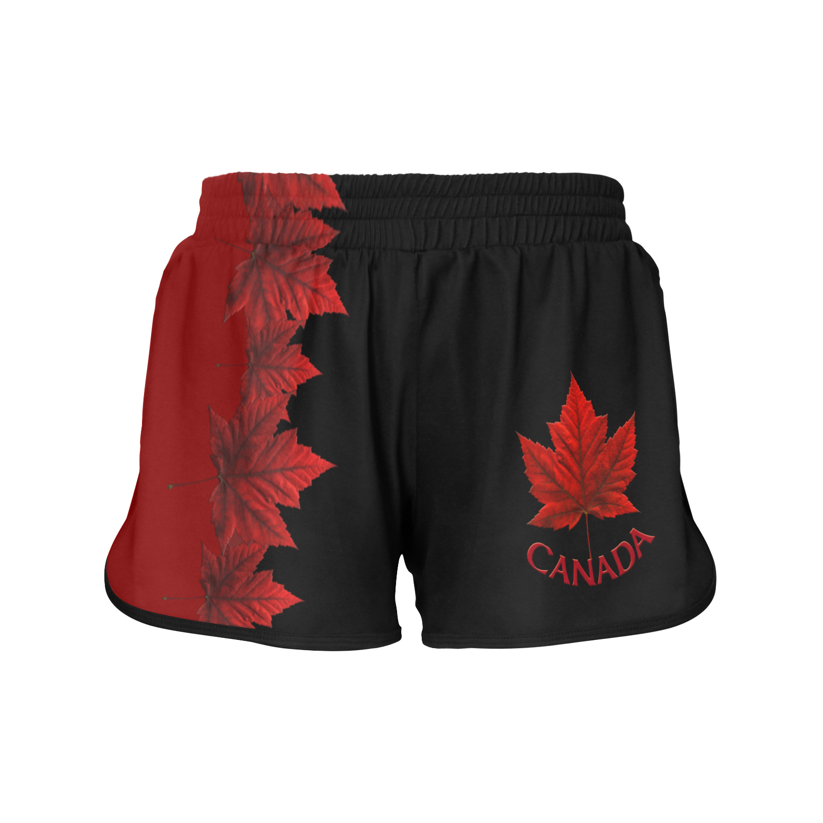Canada Maple Leaf Sports Shorts Women's Sports Shorts (Model L61)