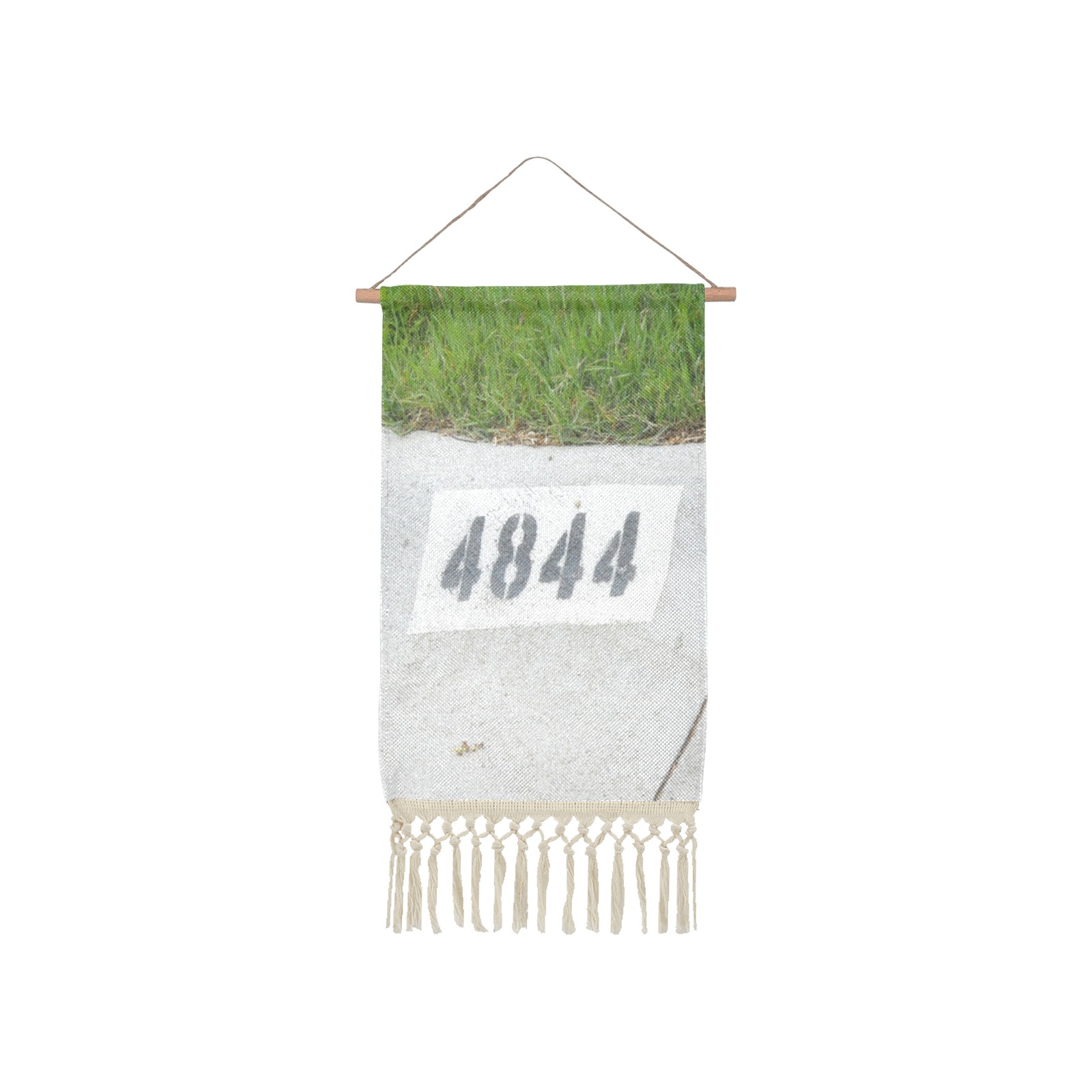 Street Number 4844 Linen Hanging Poster