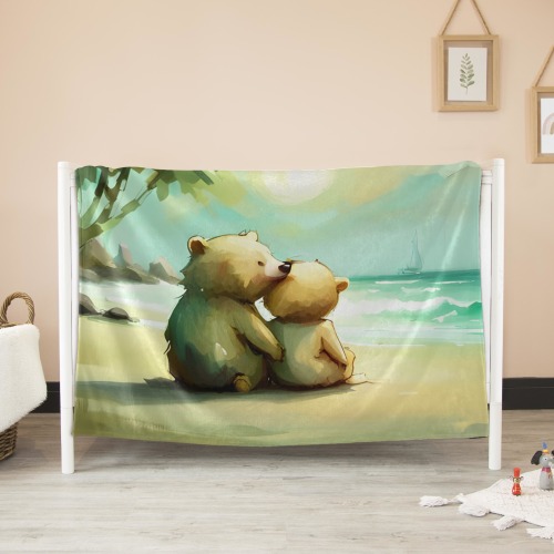 Little Bears 7 Ultra-Soft Micro Fleece Blanket 50"x40"