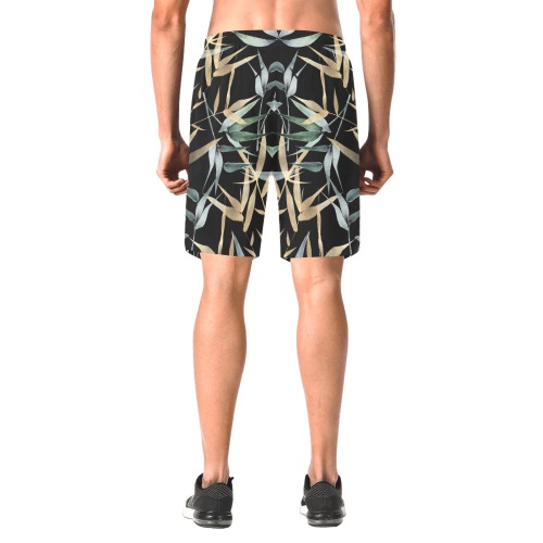 Bamboo Men's All Over Print Elastic Beach Shorts (Model L20)