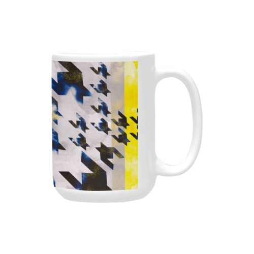 Houndstooth pattern 49HG Custom Ceramic Mug (15OZ)