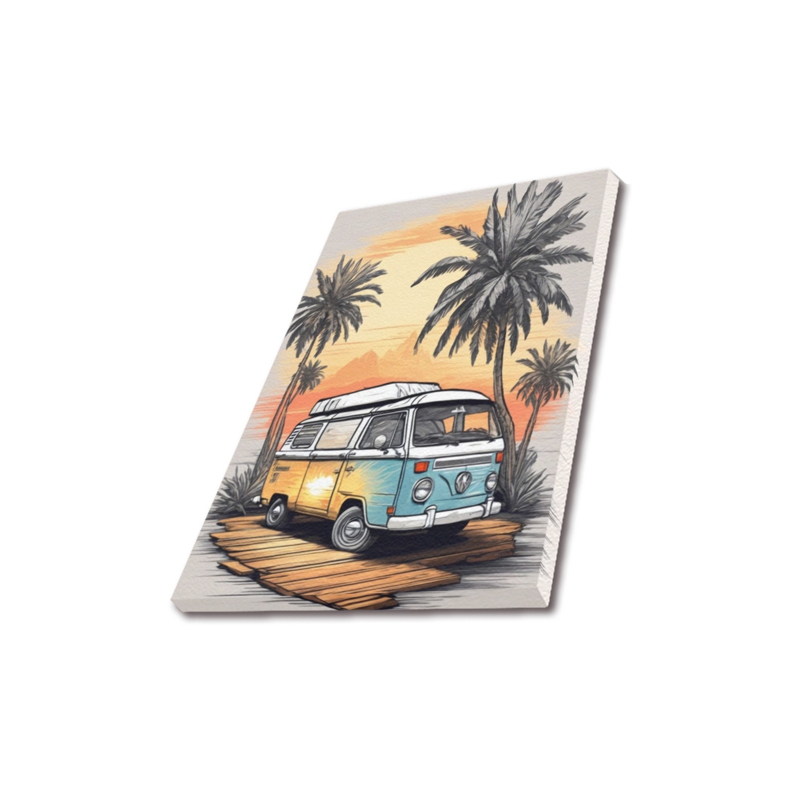 California Vibes Upgraded Canvas Print 11"x14"