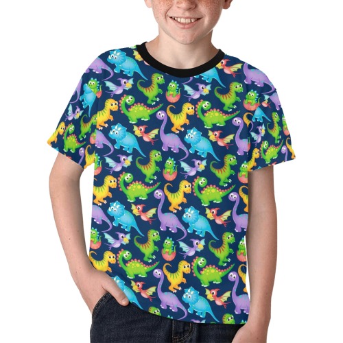 Funny Dinosaurs Kids' All Over Print T-shirt (Model T65)